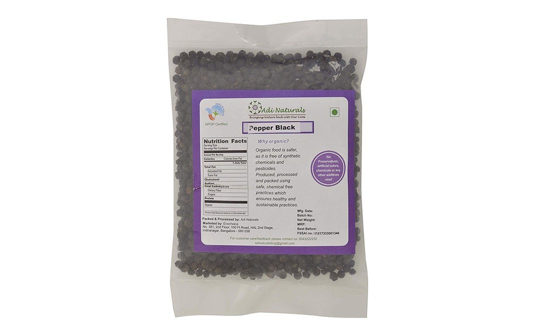 Adi Naturals Black Pepper    Pack  500 grams